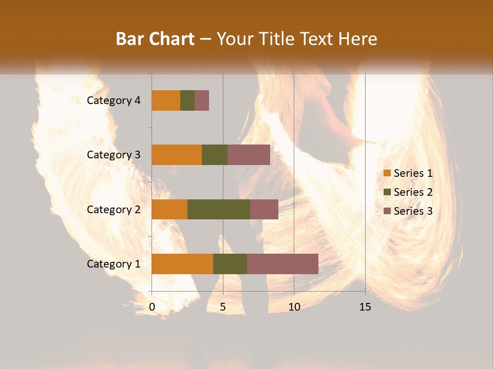 A Couple Of People That Are Holding Fire PowerPoint Template