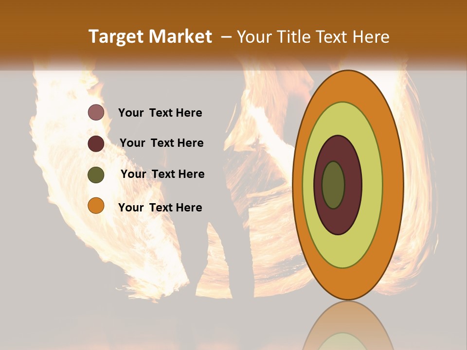 A Couple Of People That Are Holding Fire PowerPoint Template