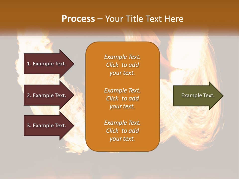 A Couple Of People That Are Holding Fire PowerPoint Template