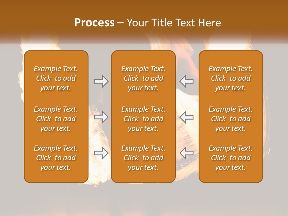 A Couple Of People That Are Holding Fire PowerPoint Template
