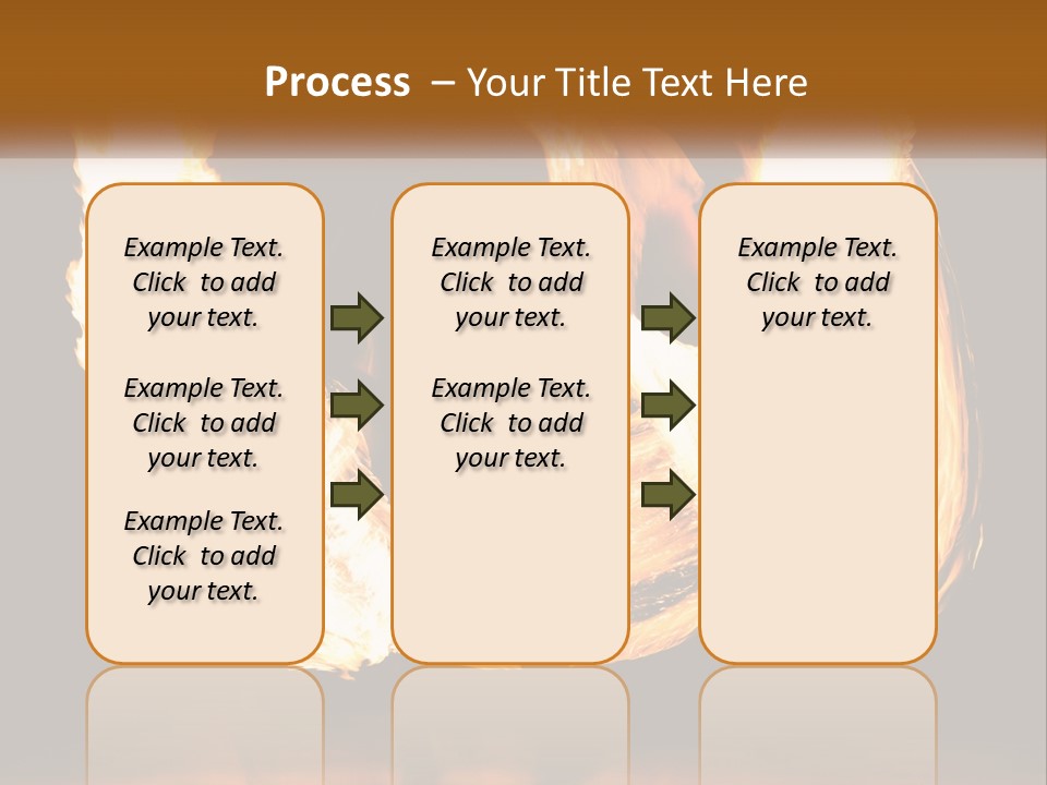 A Couple Of People That Are Holding Fire PowerPoint Template