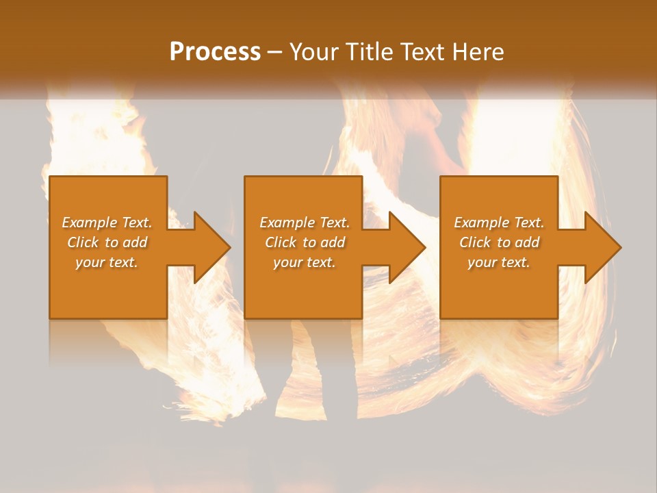 A Couple Of People That Are Holding Fire PowerPoint Template