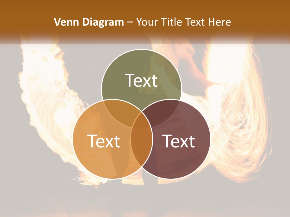 A Couple Of People That Are Holding Fire PowerPoint Template