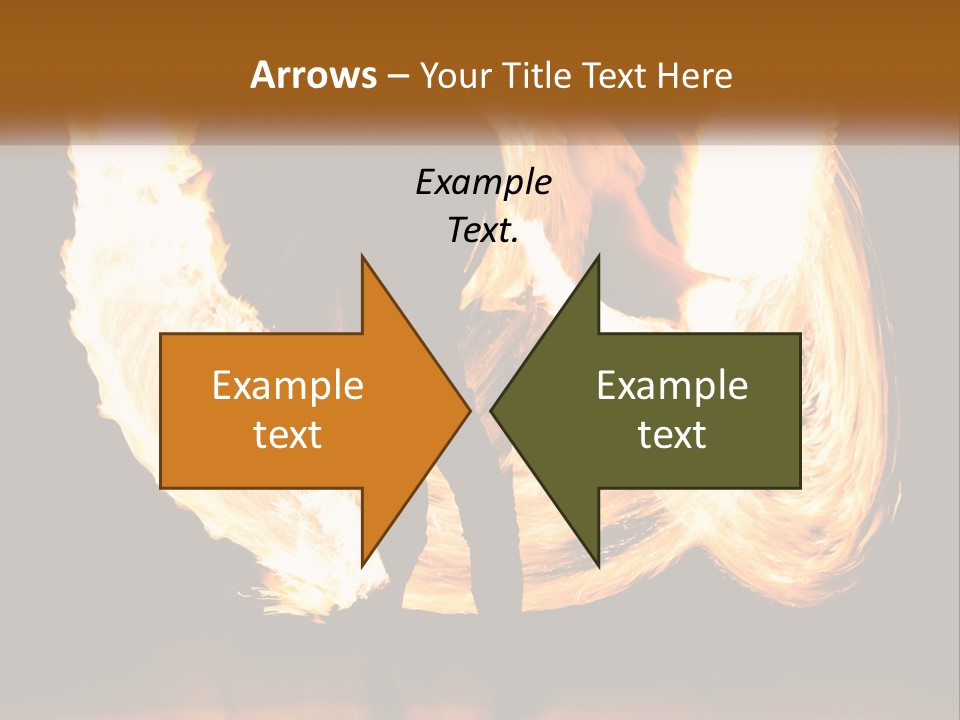 A Couple Of People That Are Holding Fire PowerPoint Template