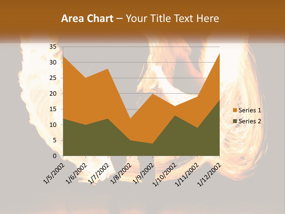 A Couple Of People That Are Holding Fire PowerPoint Template