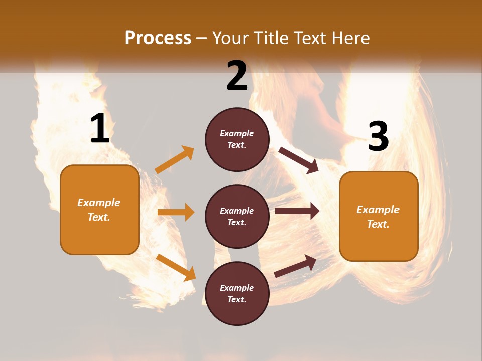 A Couple Of People That Are Holding Fire PowerPoint Template