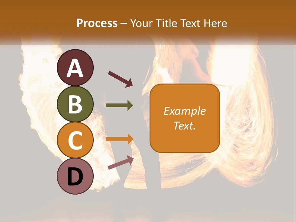 A Couple Of People That Are Holding Fire PowerPoint Template
