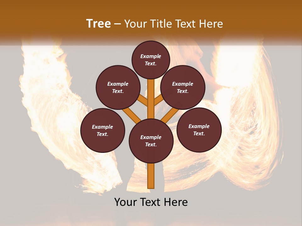 A Couple Of People That Are Holding Fire PowerPoint Template