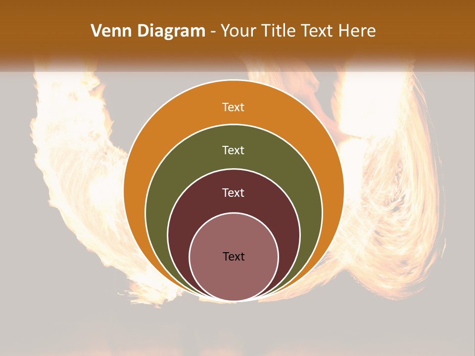 A Couple Of People That Are Holding Fire PowerPoint Template