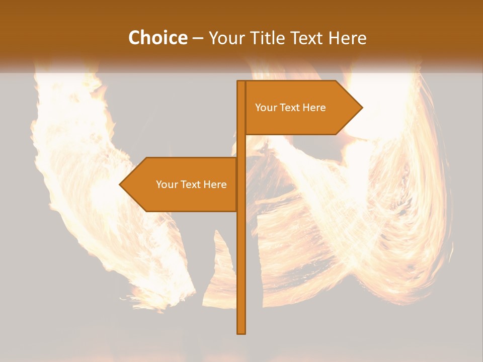 A Couple Of People That Are Holding Fire PowerPoint Template