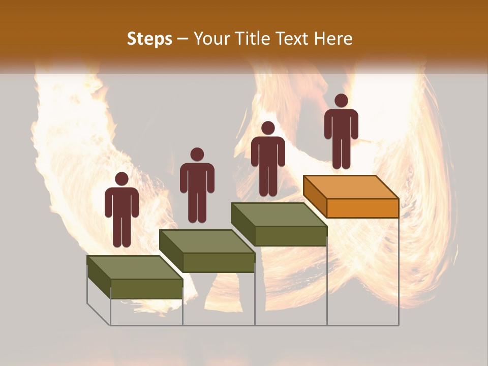 A Couple Of People That Are Holding Fire PowerPoint Template