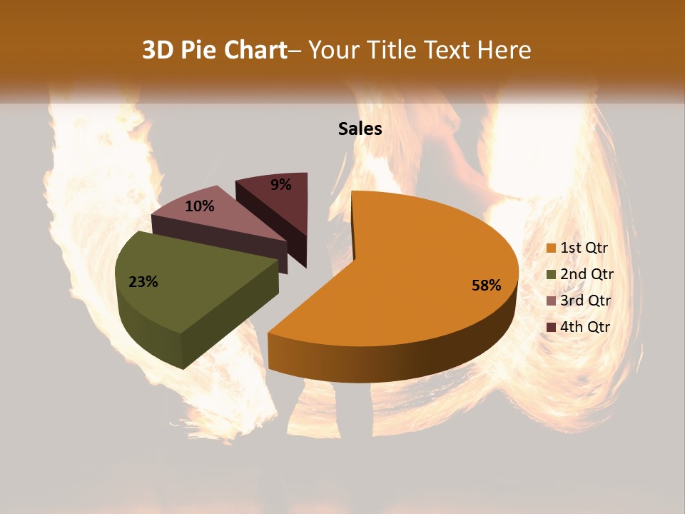 A Couple Of People That Are Holding Fire PowerPoint Template