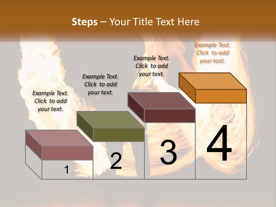 A Couple Of People That Are Holding Fire PowerPoint Template