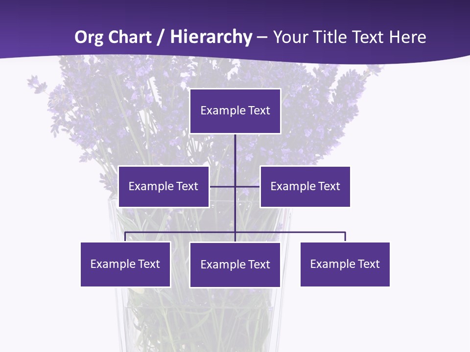 A Vase Filled With Purple Flowers On Top Of A Table PowerPoint Template