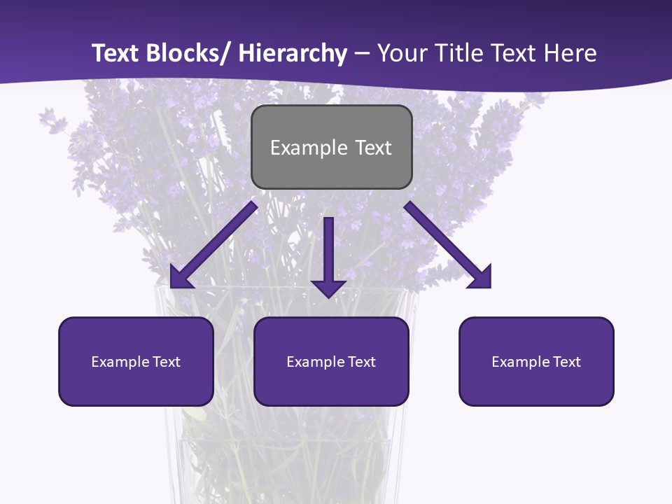 A Vase Filled With Purple Flowers On Top Of A Table PowerPoint Template