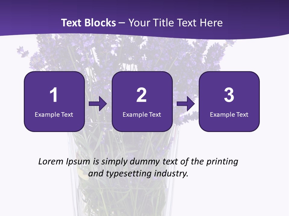 A Vase Filled With Purple Flowers On Top Of A Table PowerPoint Template