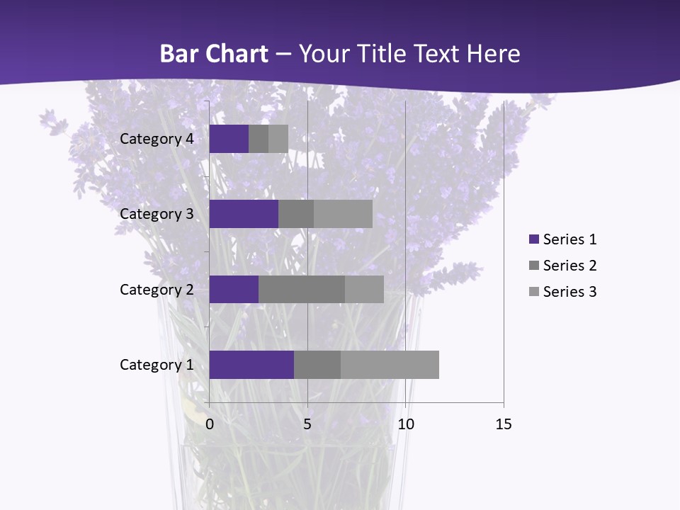 A Vase Filled With Purple Flowers On Top Of A Table PowerPoint Template