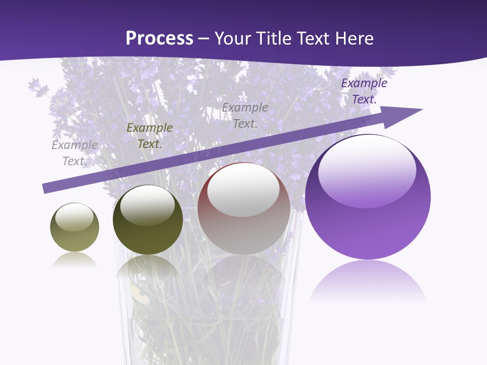 A Vase Filled With Purple Flowers On Top Of A Table PowerPoint Template