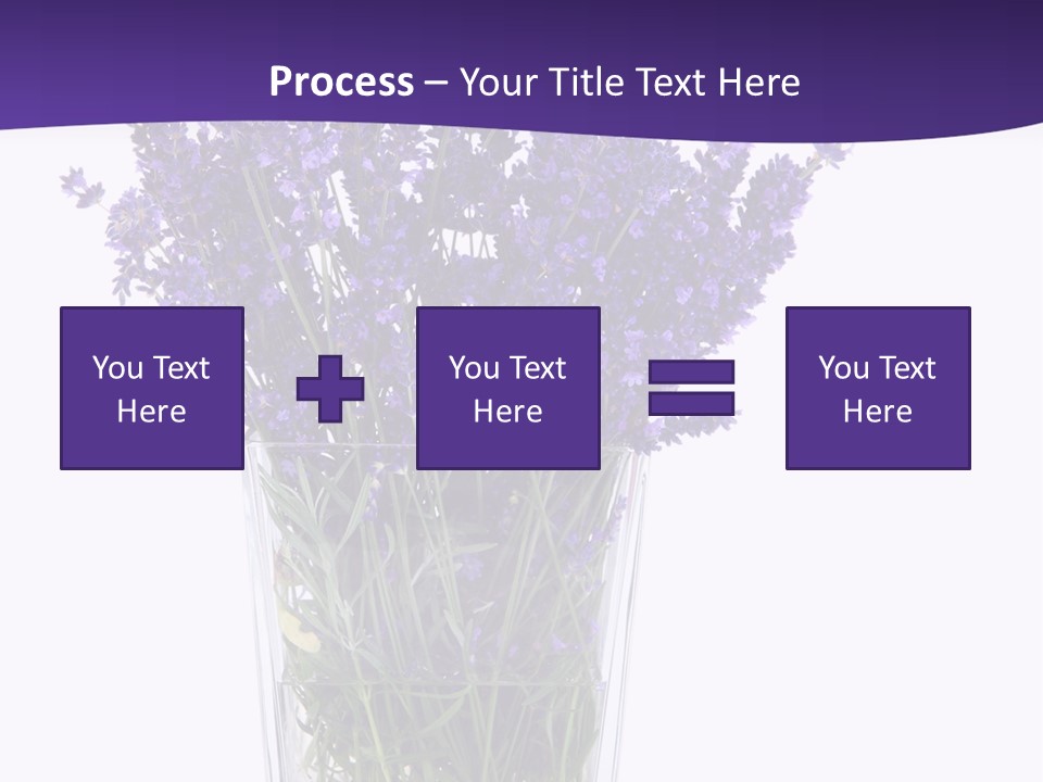 A Vase Filled With Purple Flowers On Top Of A Table PowerPoint Template
