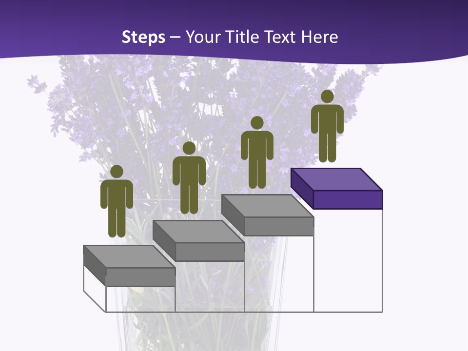 A Vase Filled With Purple Flowers On Top Of A Table PowerPoint Template