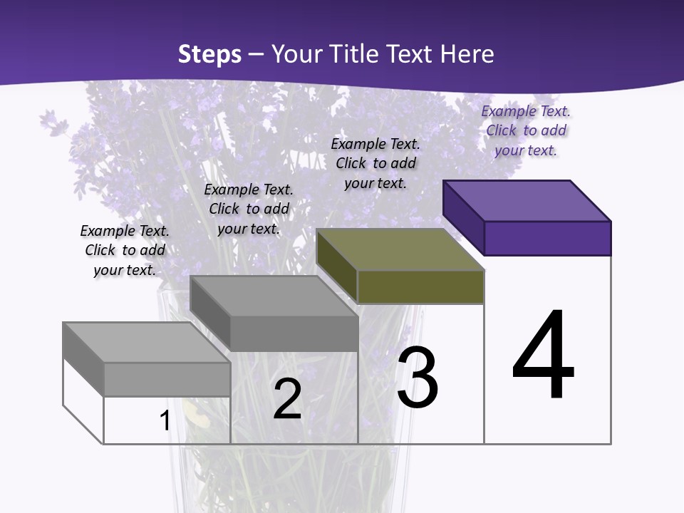 A Vase Filled With Purple Flowers On Top Of A Table PowerPoint Template