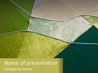 A Green, Yellow, And White Abstract Design Powerpoint Presentation PowerPoint Template