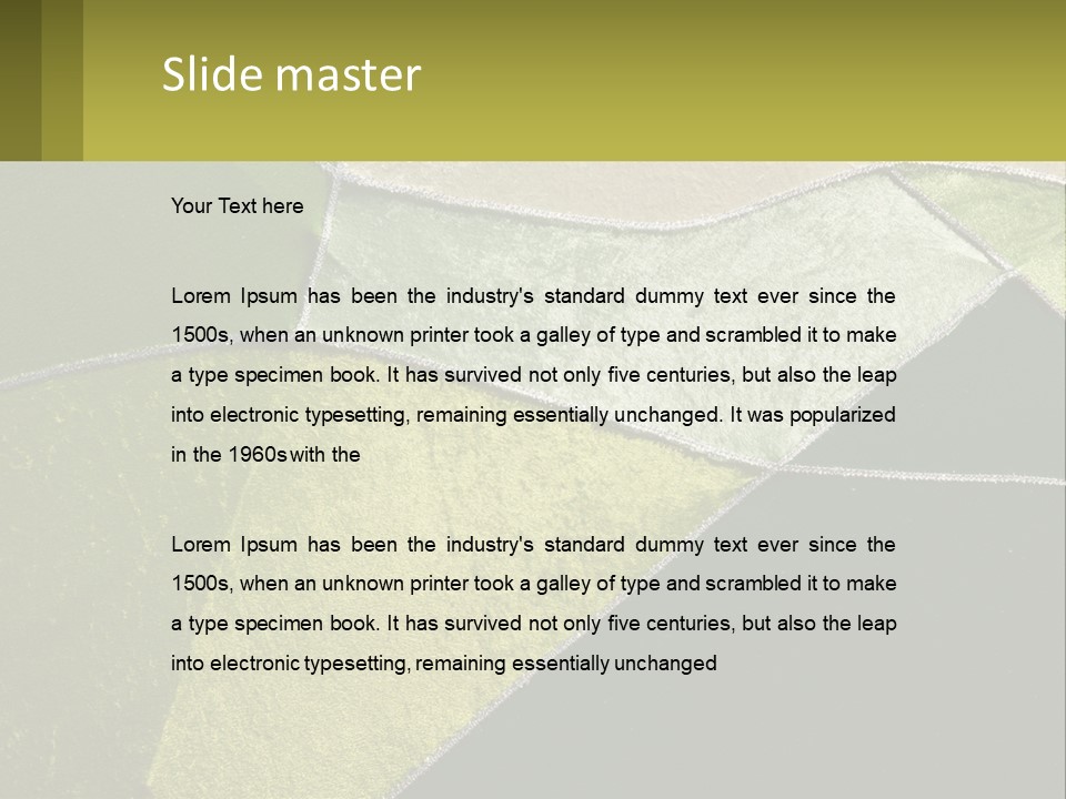 A Green, Yellow, And White Abstract Design Powerpoint Presentation PowerPoint Template