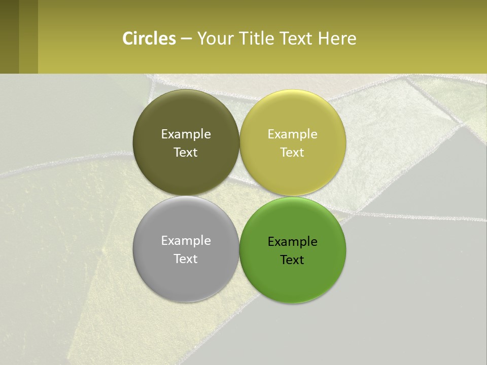 A Green, Yellow, And White Abstract Design Powerpoint Presentation PowerPoint Template