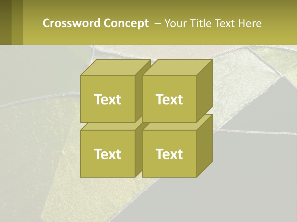 A Green, Yellow, And White Abstract Design Powerpoint Presentation PowerPoint Template