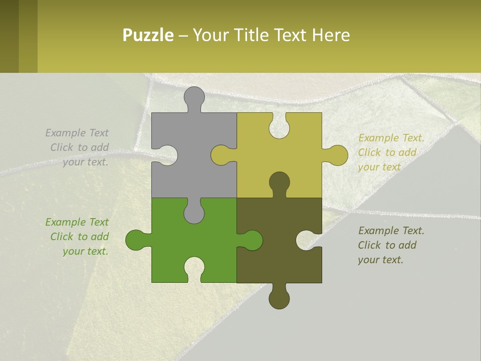 A Green, Yellow, And White Abstract Design Powerpoint Presentation PowerPoint Template