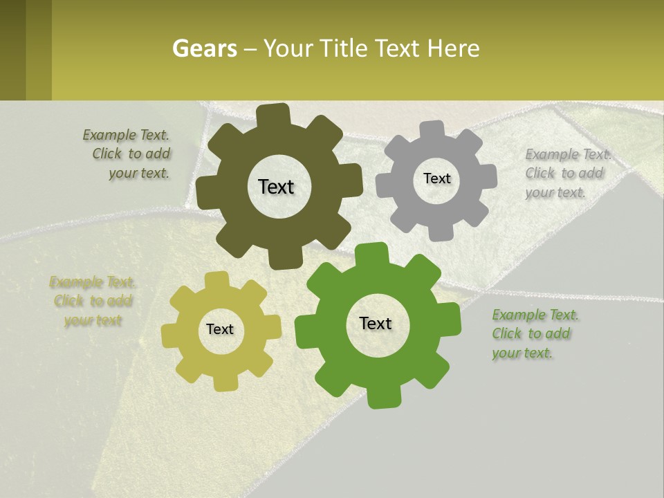 A Green, Yellow, And White Abstract Design Powerpoint Presentation PowerPoint Template