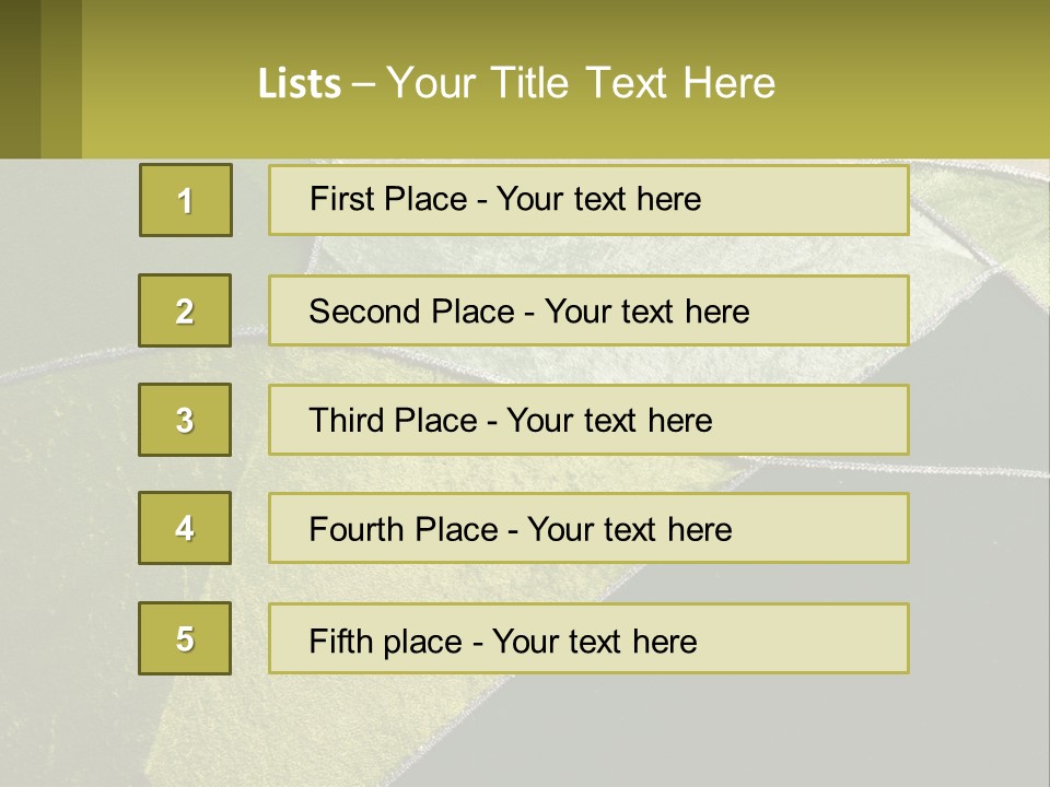 A Green, Yellow, And White Abstract Design Powerpoint Presentation PowerPoint Template