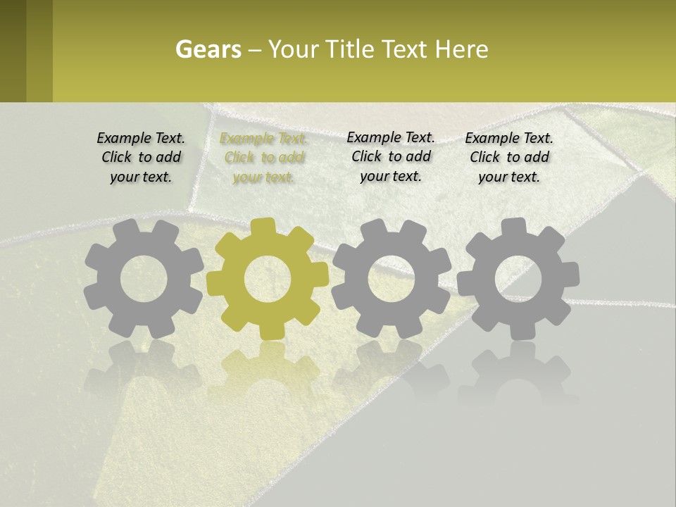 A Green, Yellow, And White Abstract Design Powerpoint Presentation PowerPoint Template