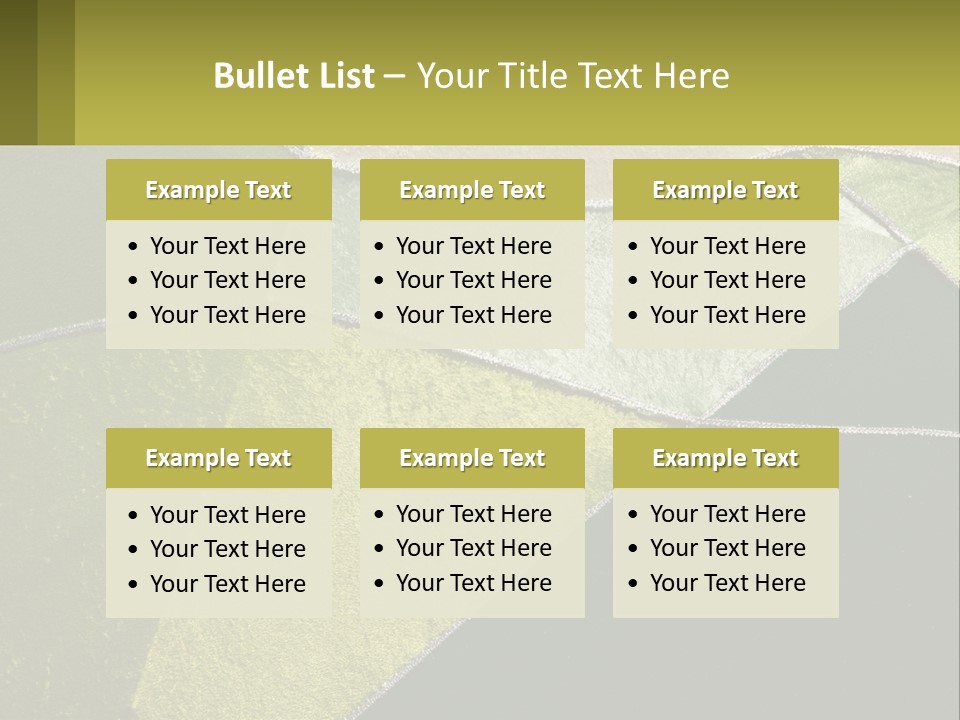 A Green, Yellow, And White Abstract Design Powerpoint Presentation PowerPoint Template