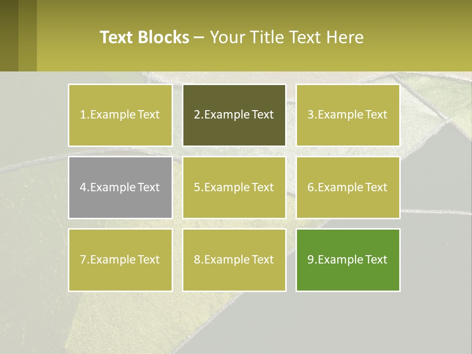 A Green, Yellow, And White Abstract Design Powerpoint Presentation PowerPoint Template
