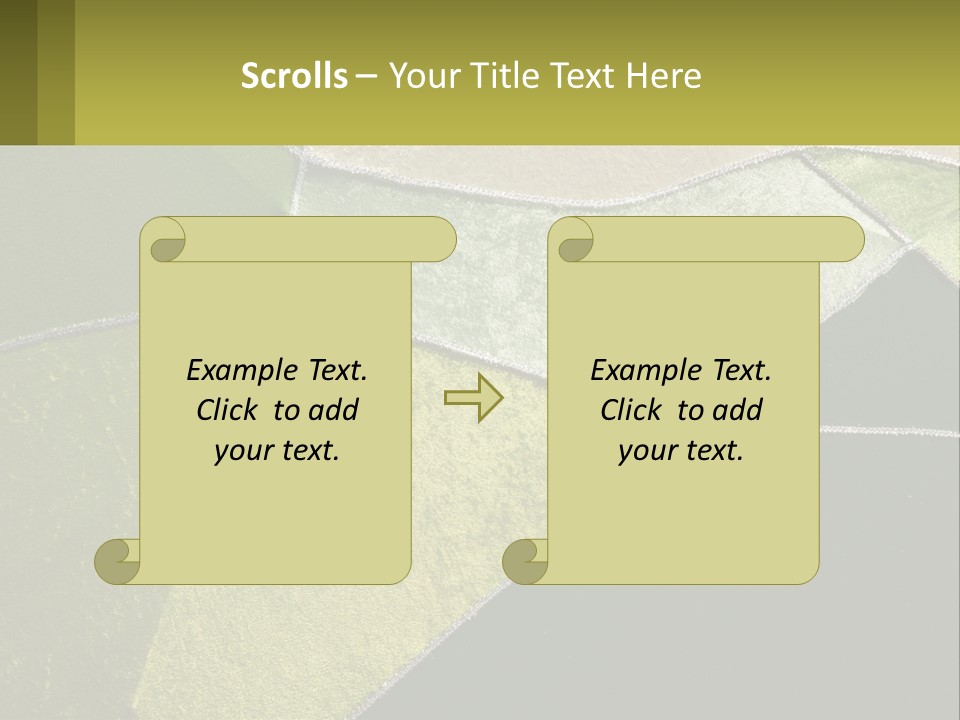 A Green, Yellow, And White Abstract Design Powerpoint Presentation PowerPoint Template
