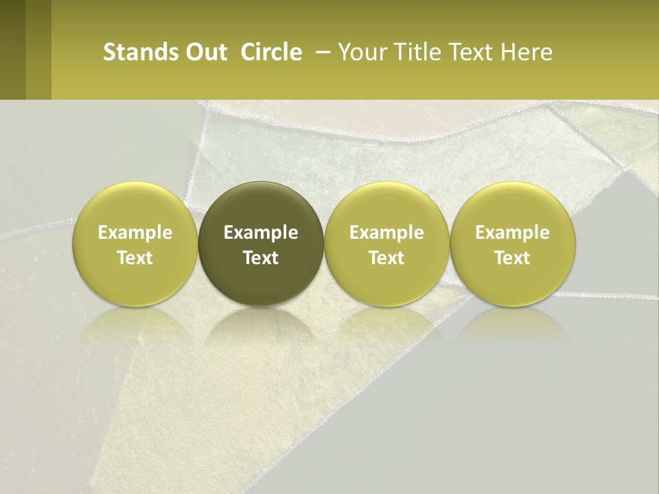 A Green, Yellow, And White Abstract Design Powerpoint Presentation PowerPoint Template