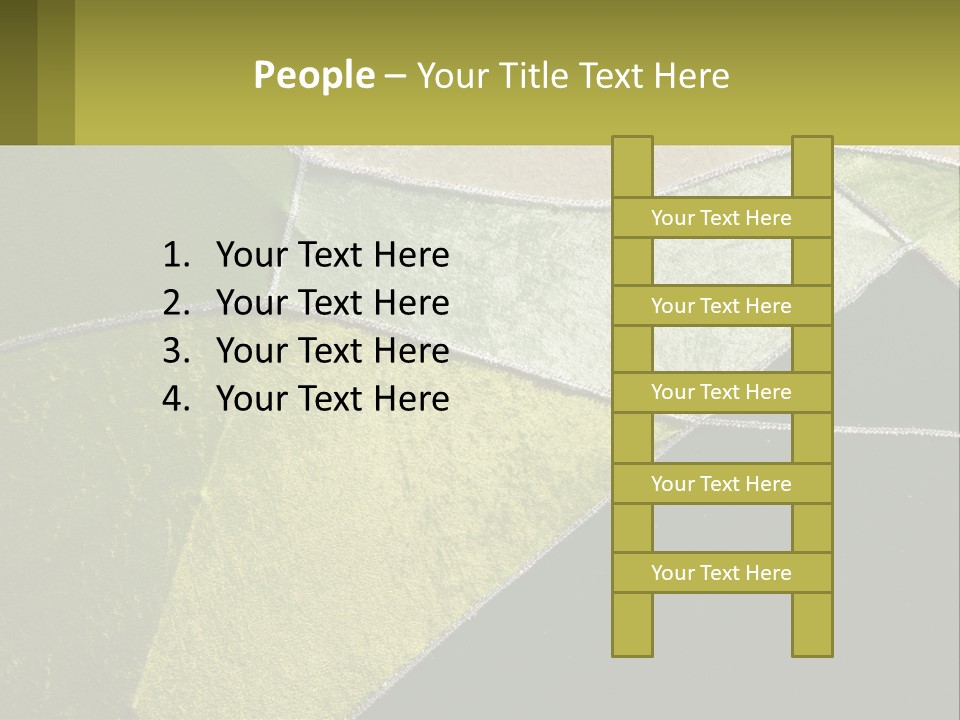 A Green, Yellow, And White Abstract Design Powerpoint Presentation PowerPoint Template