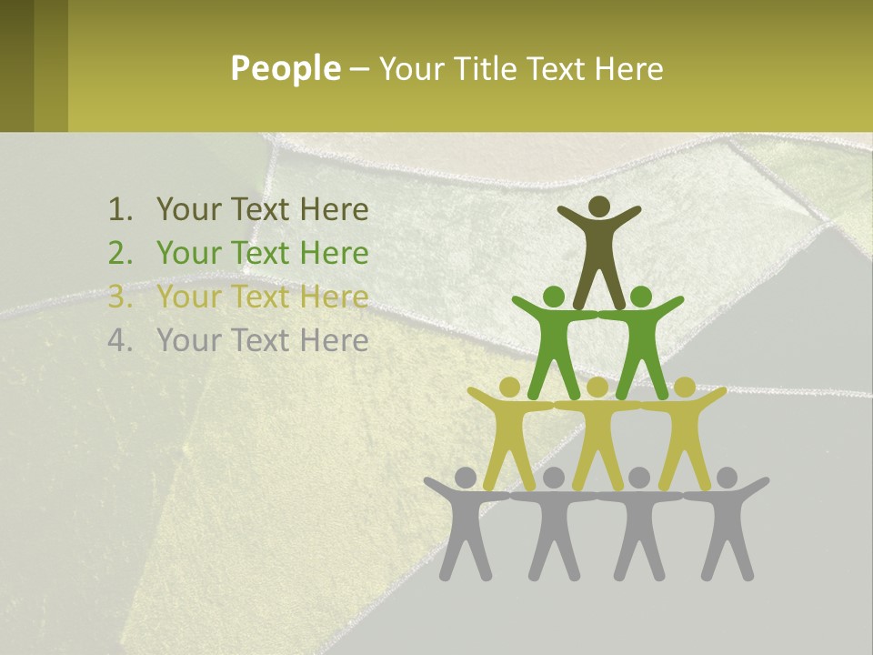 A Green, Yellow, And White Abstract Design Powerpoint Presentation PowerPoint Template