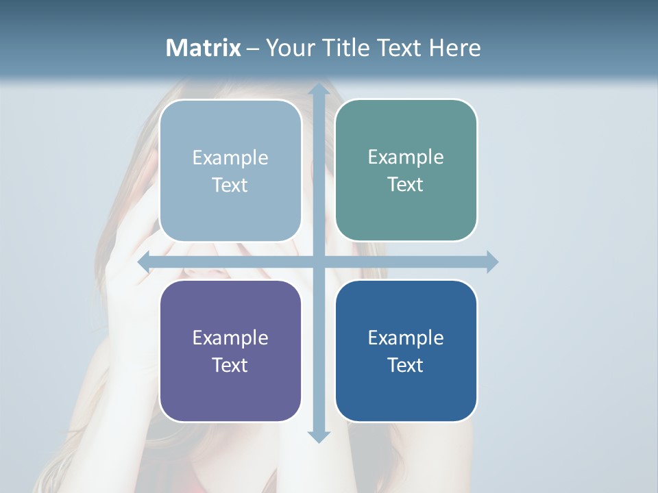 A Woman Covering Her Eyes With Her Hands PowerPoint Template