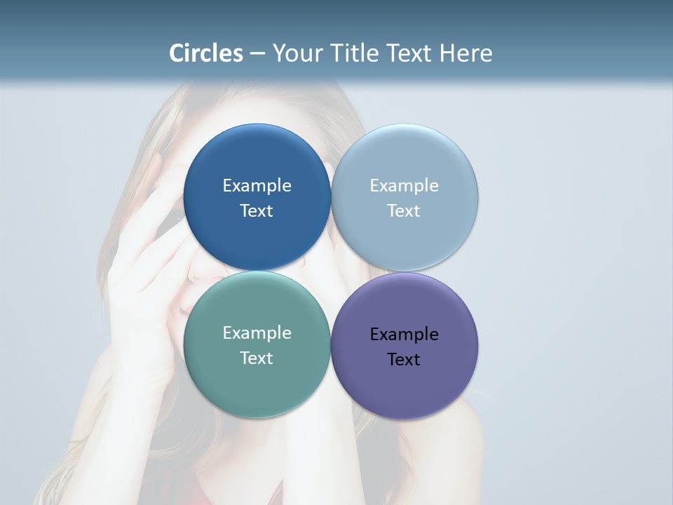 A Woman Covering Her Eyes With Her Hands PowerPoint Template