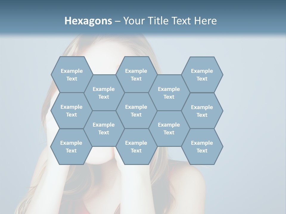 A Woman Covering Her Eyes With Her Hands PowerPoint Template