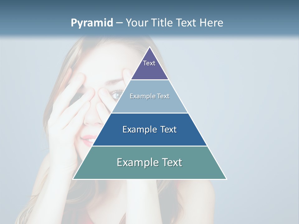 A Woman Covering Her Eyes With Her Hands PowerPoint Template