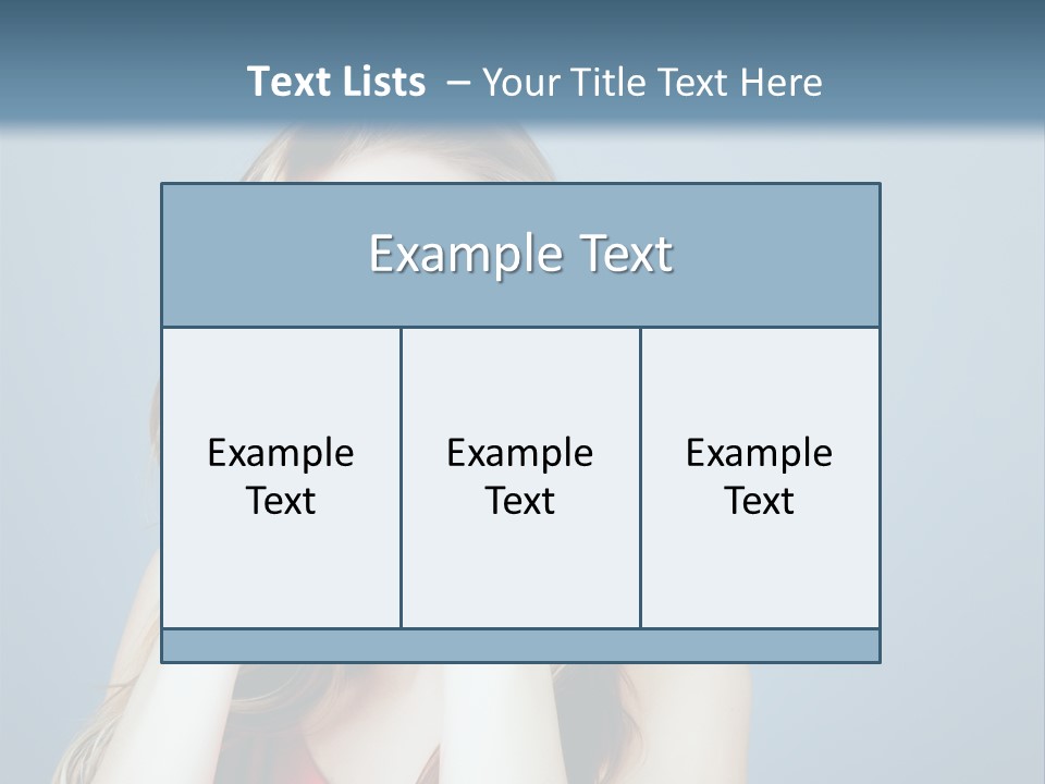 A Woman Covering Her Eyes With Her Hands PowerPoint Template
