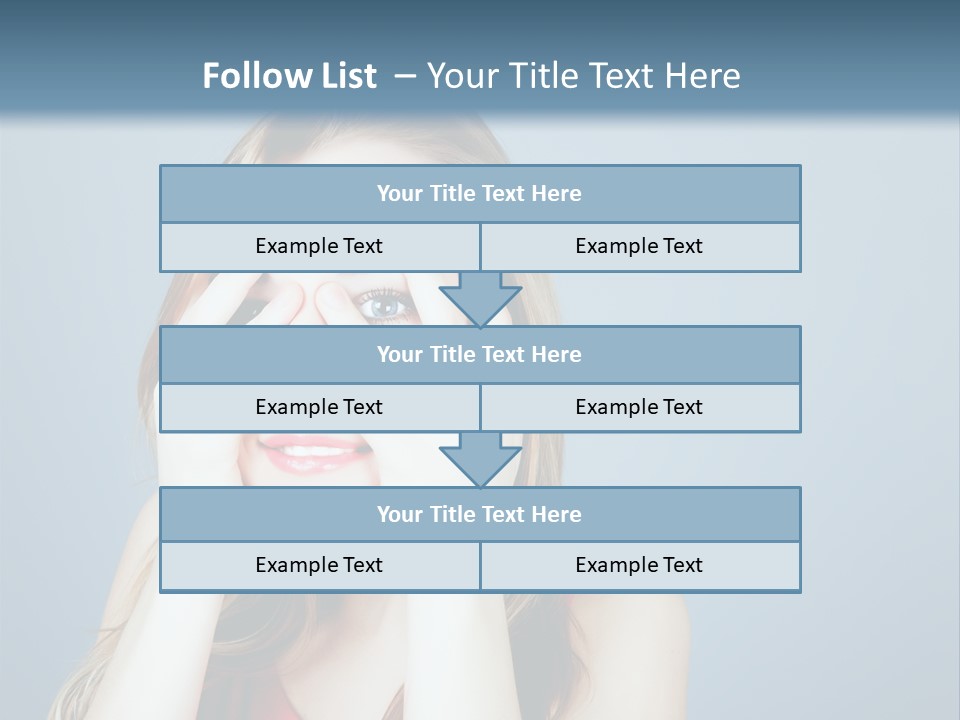A Woman Covering Her Eyes With Her Hands PowerPoint Template