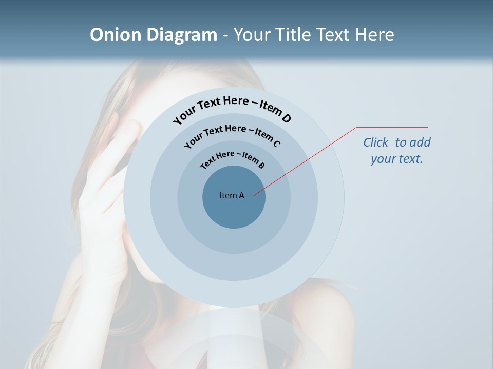 A Woman Covering Her Eyes With Her Hands PowerPoint Template