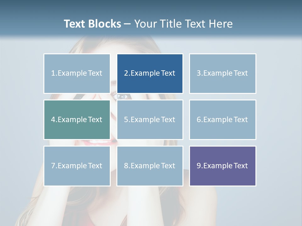 A Woman Covering Her Eyes With Her Hands PowerPoint Template