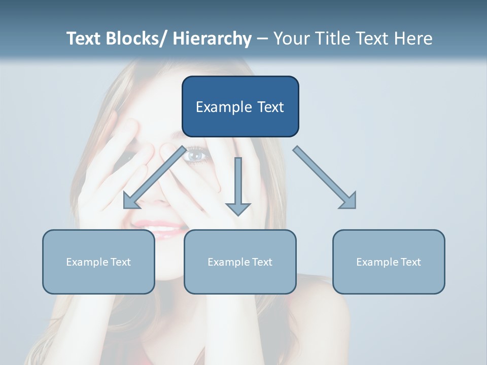 A Woman Covering Her Eyes With Her Hands PowerPoint Template