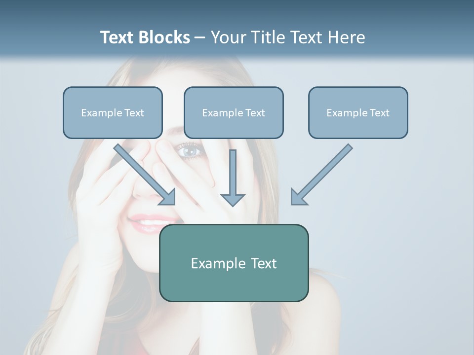 A Woman Covering Her Eyes With Her Hands PowerPoint Template