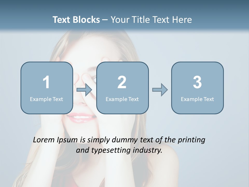 A Woman Covering Her Eyes With Her Hands PowerPoint Template